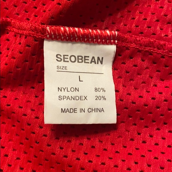 Seobean Red Mesh Stringer Tank - Picture 3 of 3